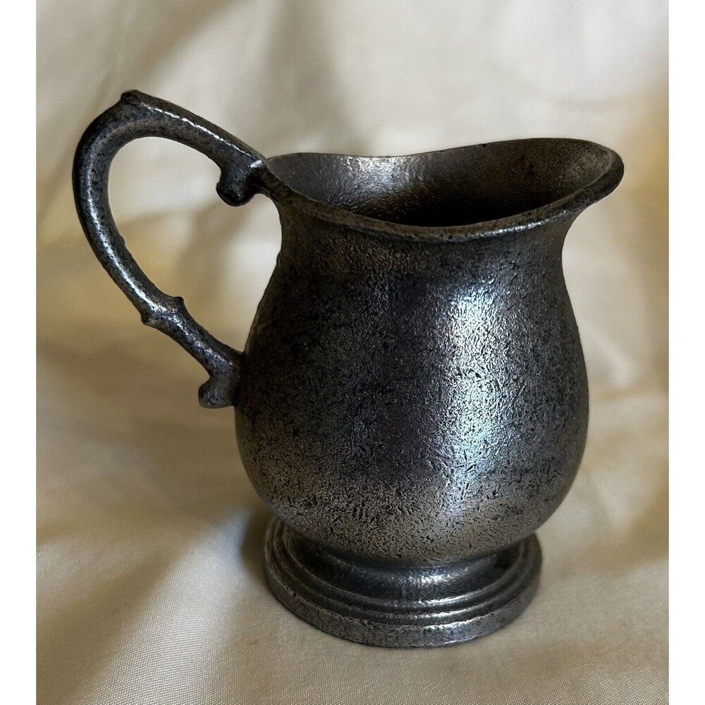Vintage Pewter Creamer 4” Made In Japan